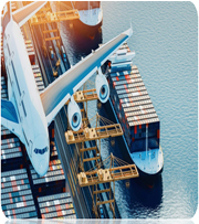 Aircraft and vessel chartering services for bulk cargo
